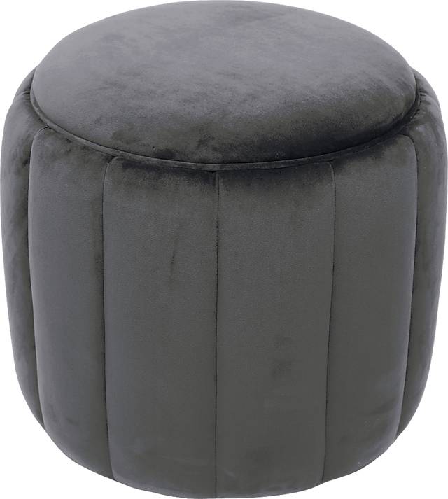 Devaal Gray Ottoman - Thumbnail - Image 1