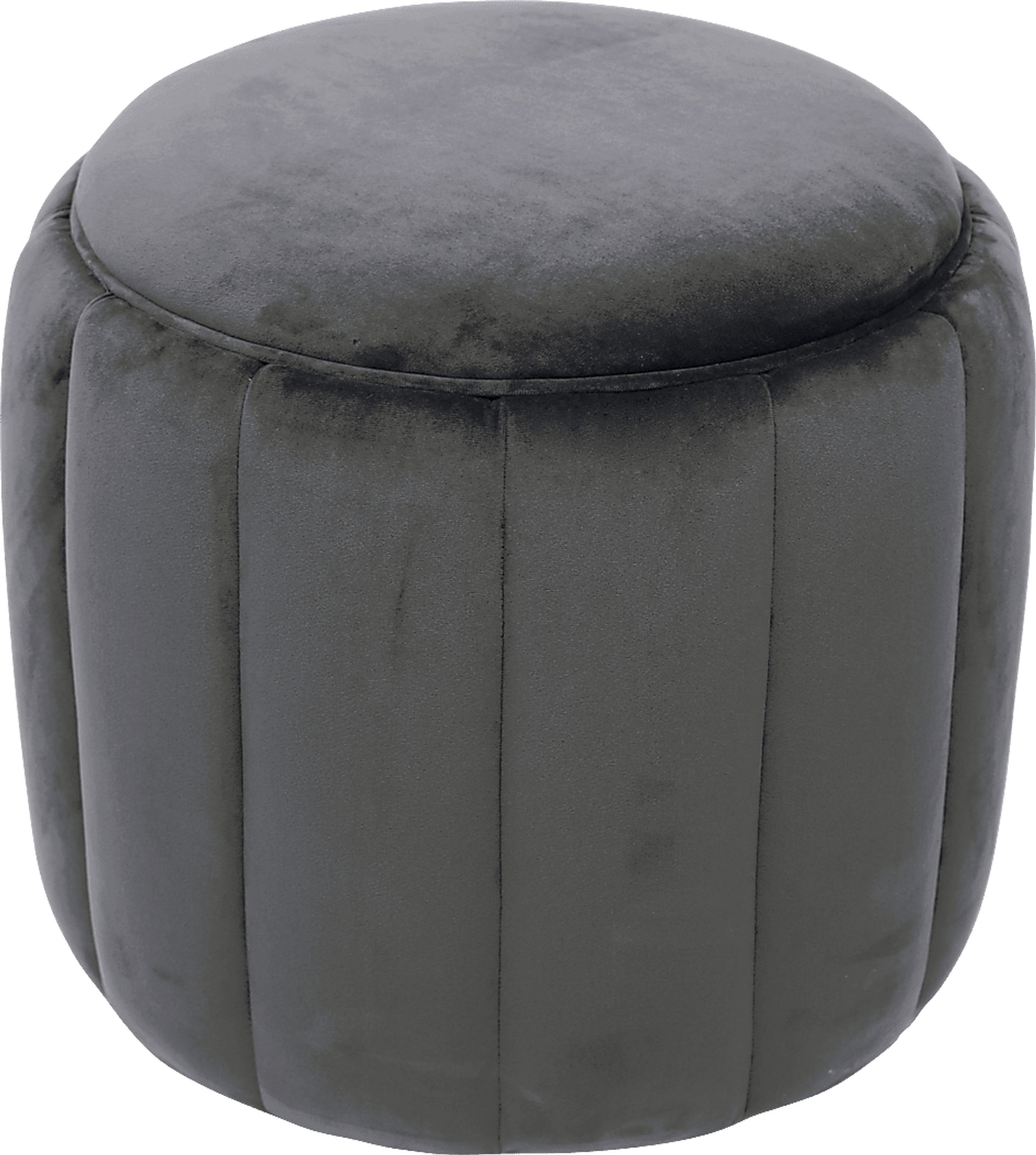 Devaal Gray Ottoman - Image 1