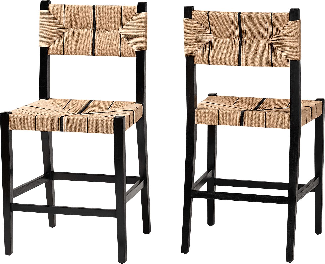 Devanshire Black Counter Stool, Set of 2