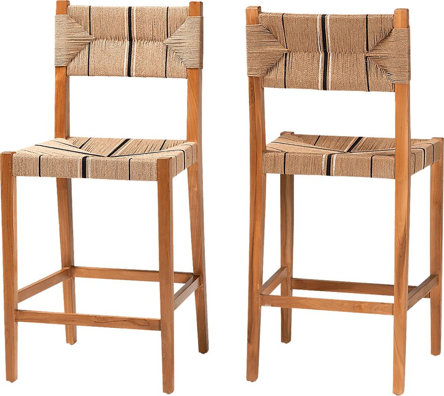 Devanshire Brown Barstool, Set of 2