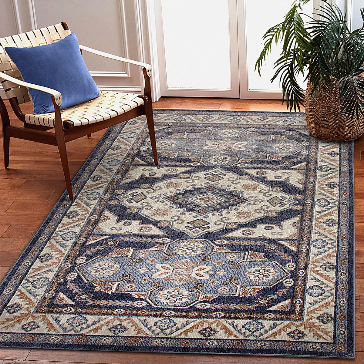 Devdan Blue Rugs | Rooms to Go