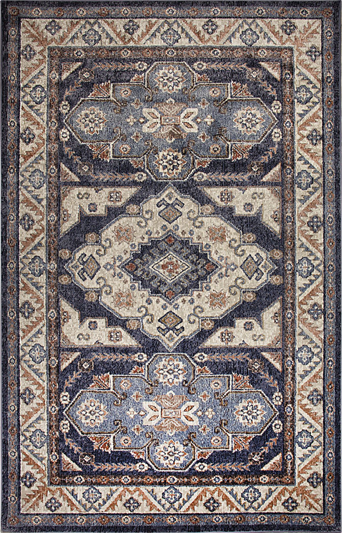 Devdan Blue Rugs | Rooms to Go