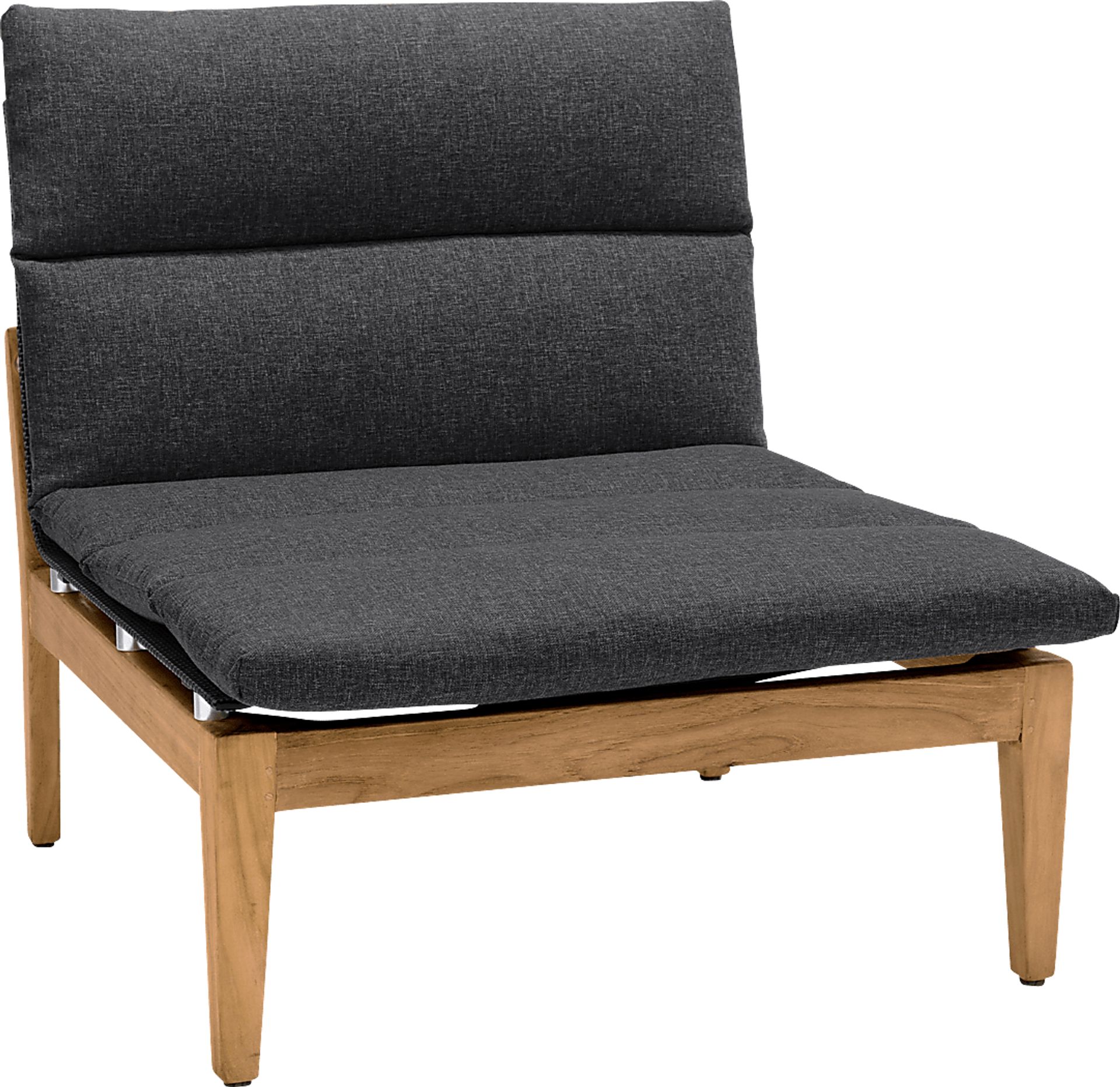 Deveria Charcoal Outdoor Lounge Chair - Image 1