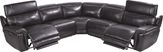 Devero 8 Pc Leather Dual Power Reclining Sectional Living Room