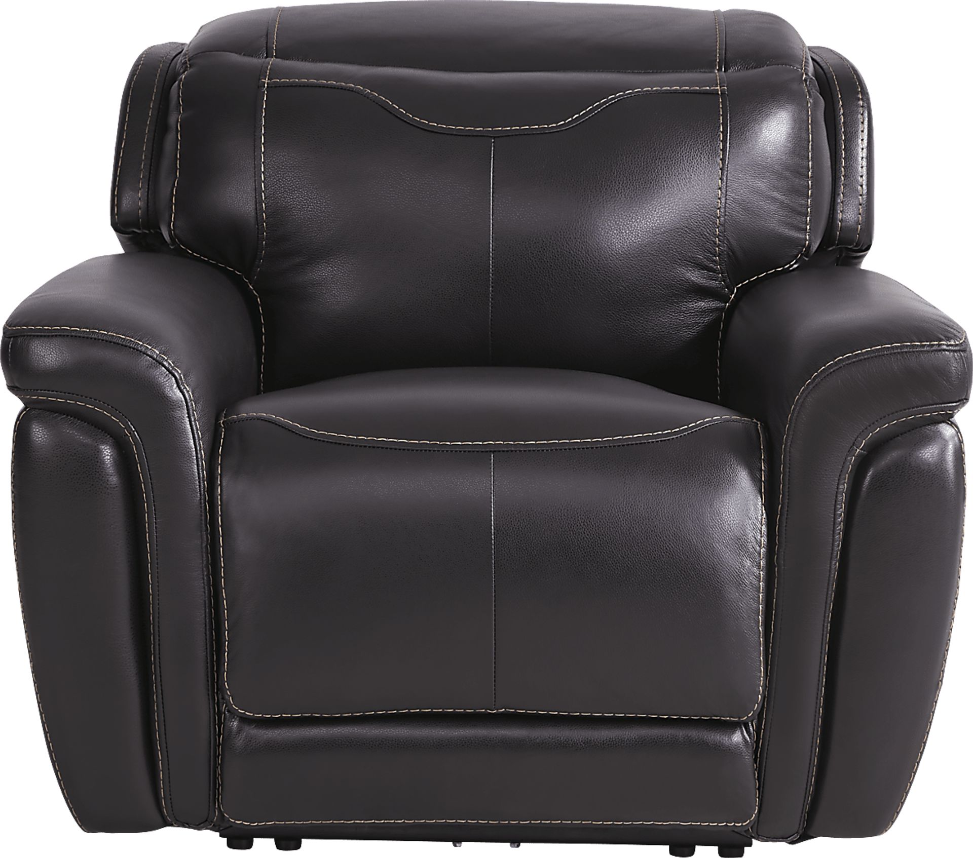 Devero Black Leather Dual Power Recliner - Image 3