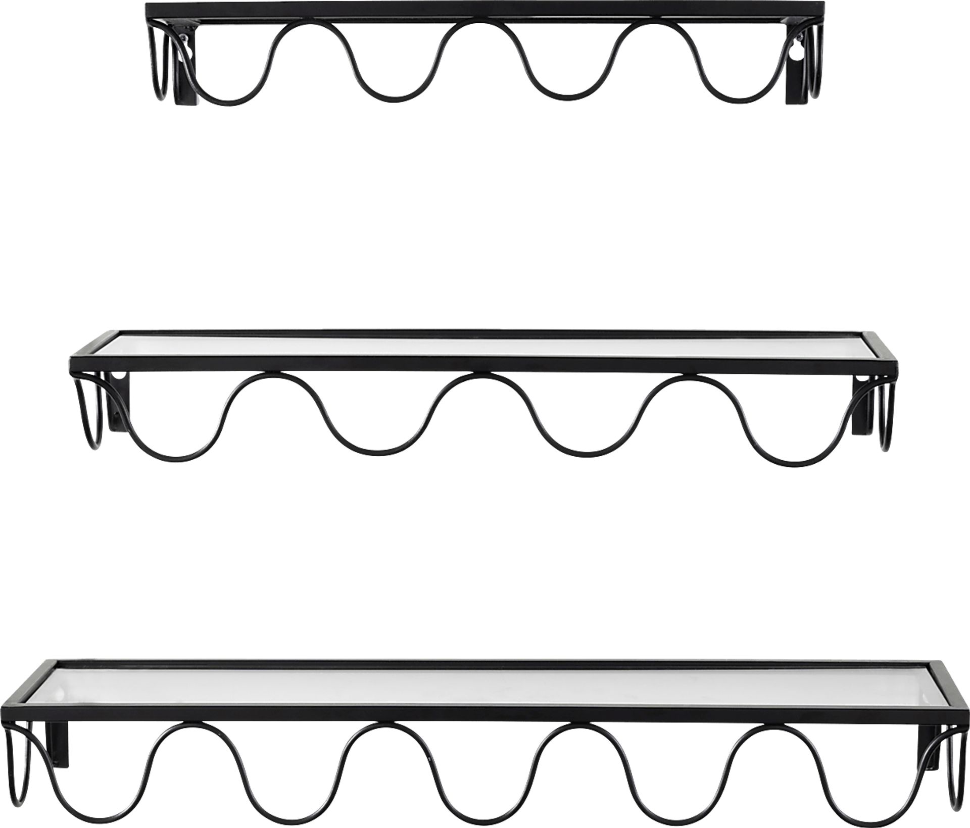 Devi Black Shelf, Set of 3 - Image 6