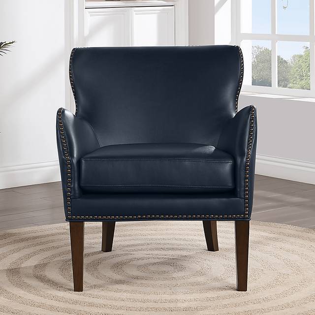 Devillers Dark Blue Arm Chair - Thumbnail - Image 3