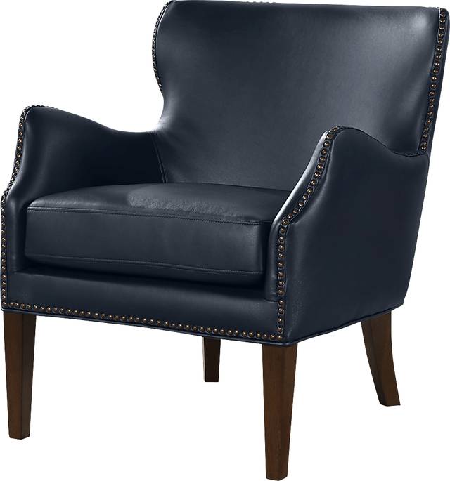 Devillers Dark Blue Arm Chair - Thumbnail - Image 5