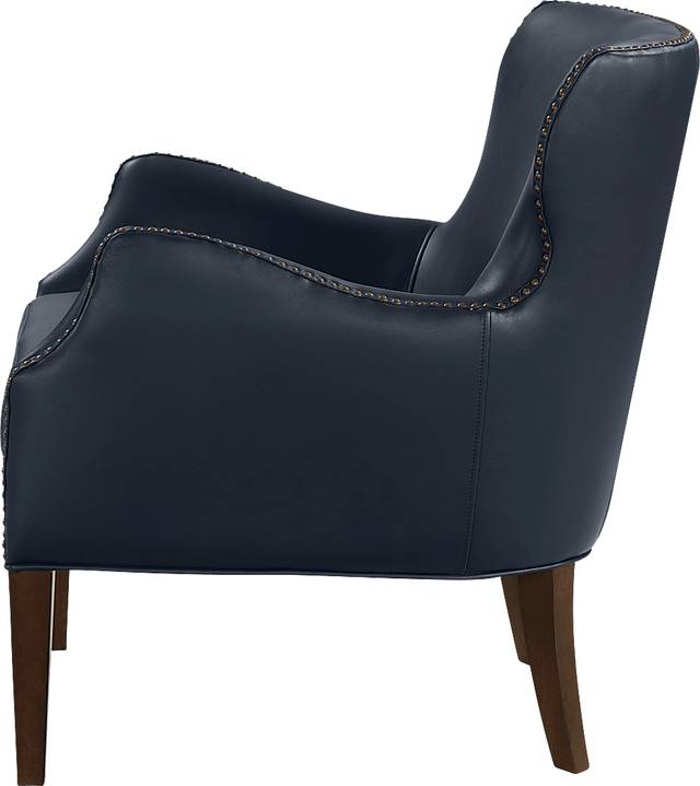 Devillers Dark Blue Arm Chair - Thumbnail - Image 6