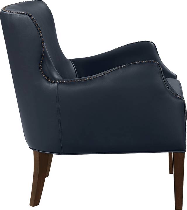 Devillers Dark Blue Arm Chair - Thumbnail - Image 7
