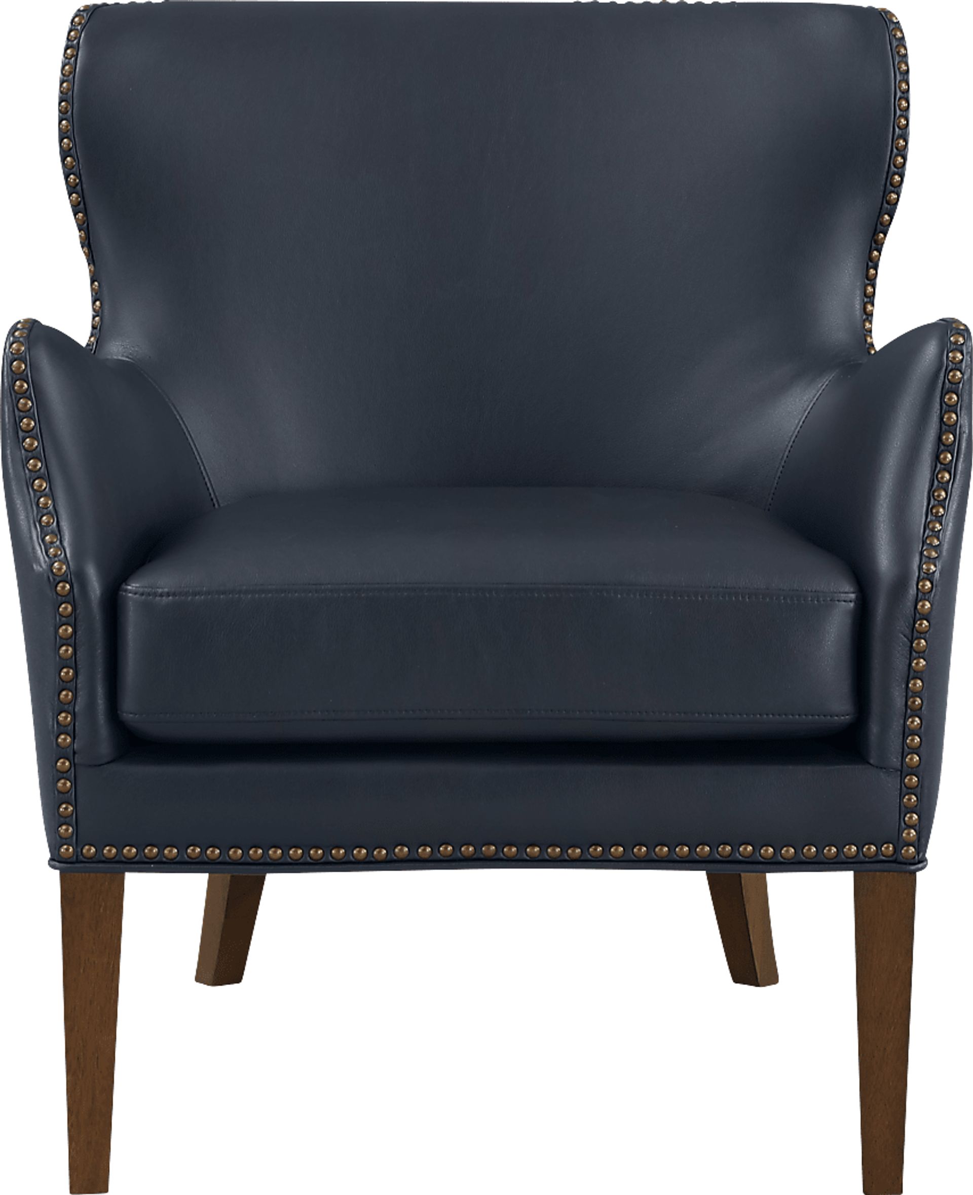 Devillers Dark Blue Arm Chair - Image 1