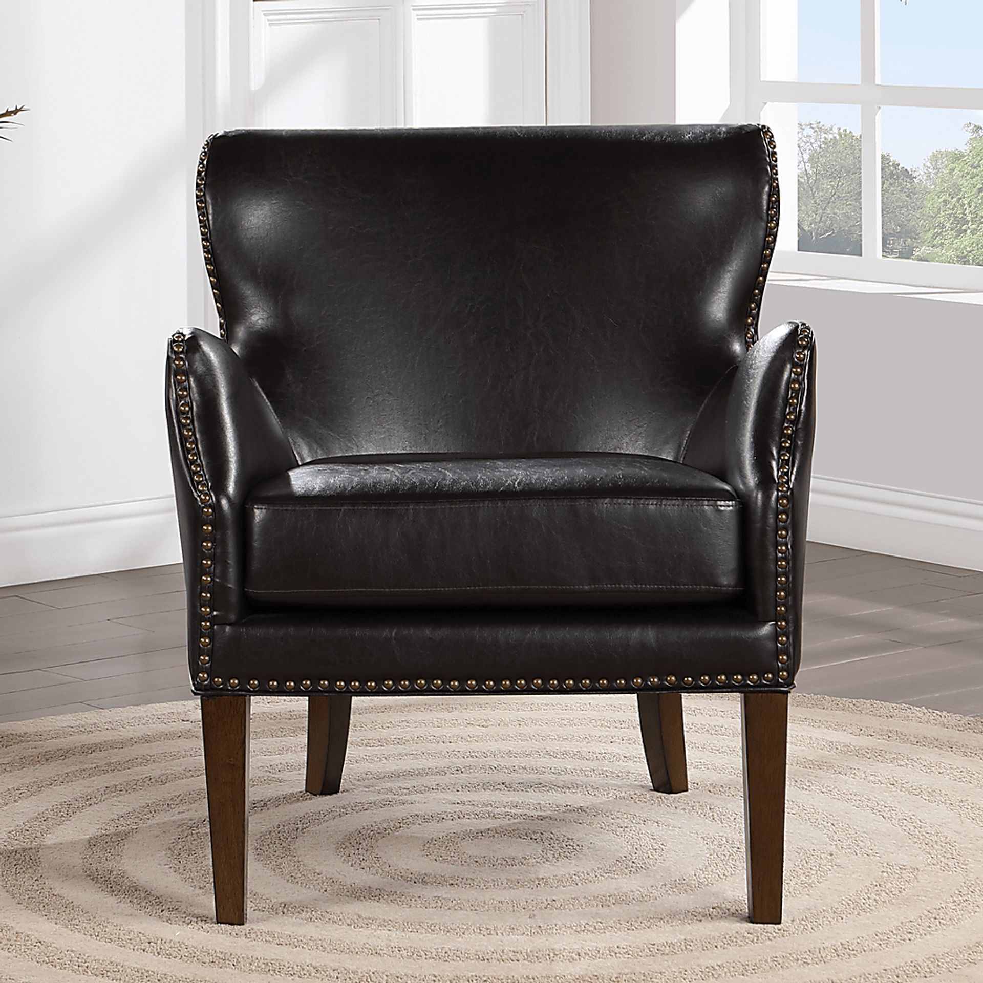 Devillers Dark Brown Arm Chair - Image 2