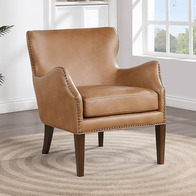 Devillers Light Brown Arm Chair - Thumbnail - Image 2