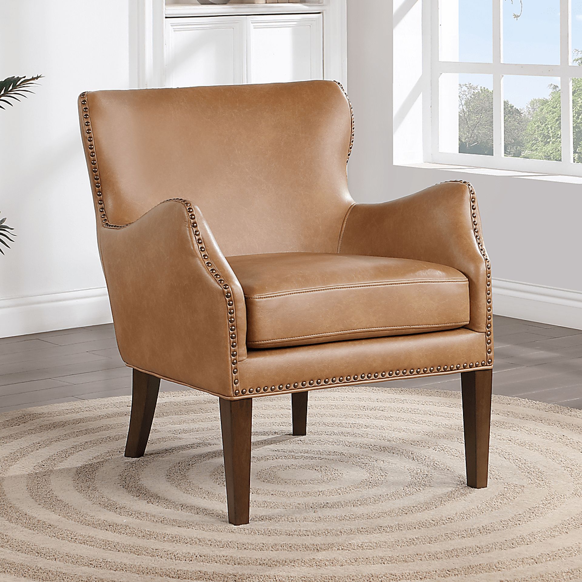 Devillers Light Brown Arm Chair - Image 2