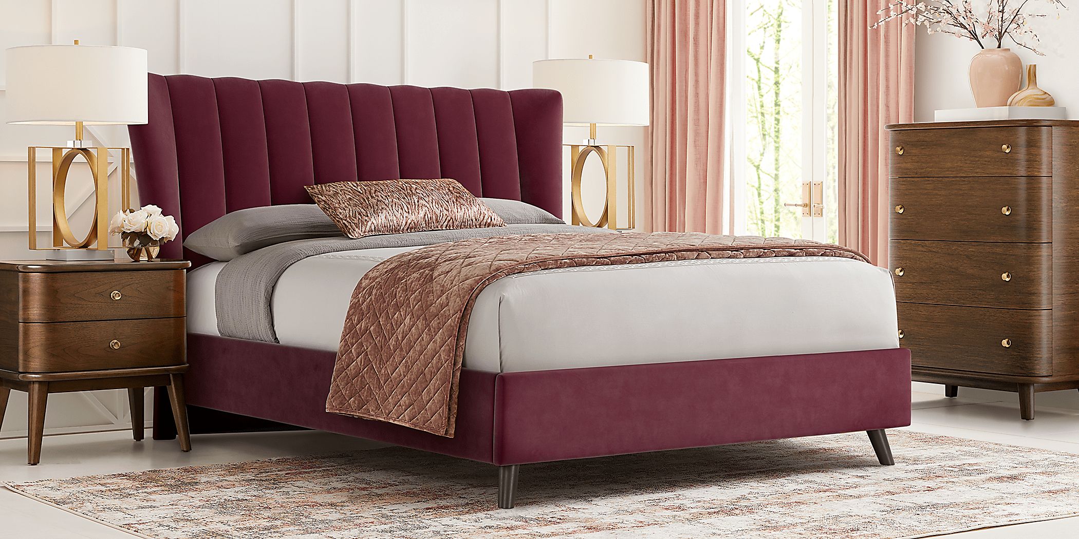 https://assets.roomstogo.com/product/devon-loft-walnut-5-pc-bedroom-with-nanton-park-red-king-upholstered-bed_8057782P_image-room?cache-id=e126ecc208d08f62fd4f352857aa064e