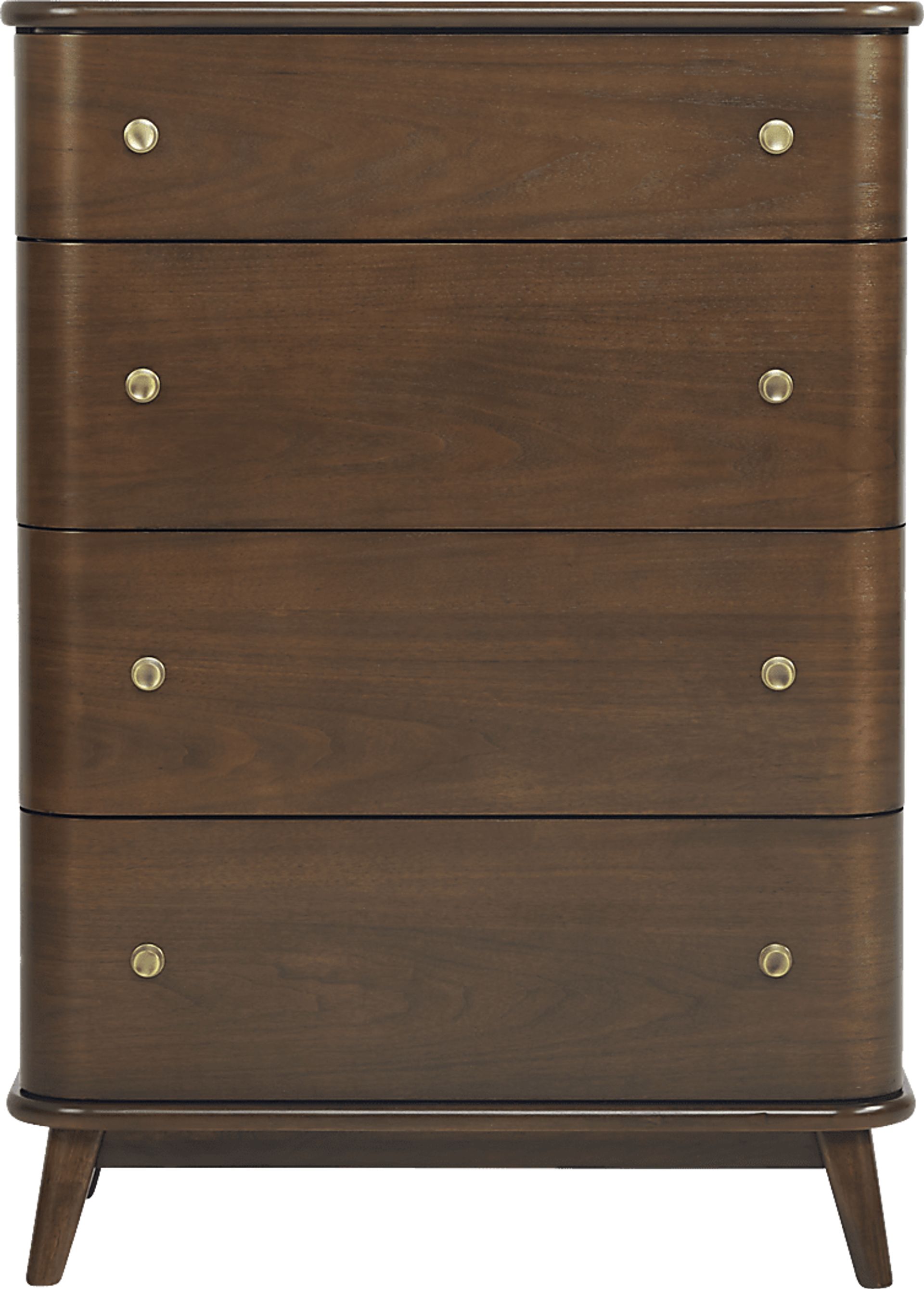 Devon Loft Walnut 5 Pc Bedroom with Nanton Park Red Queen Upholstered Bed - Image 3