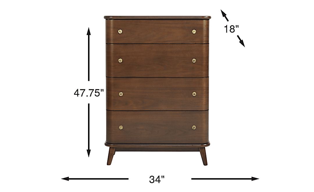 Devon Loft Walnut Finish Chest