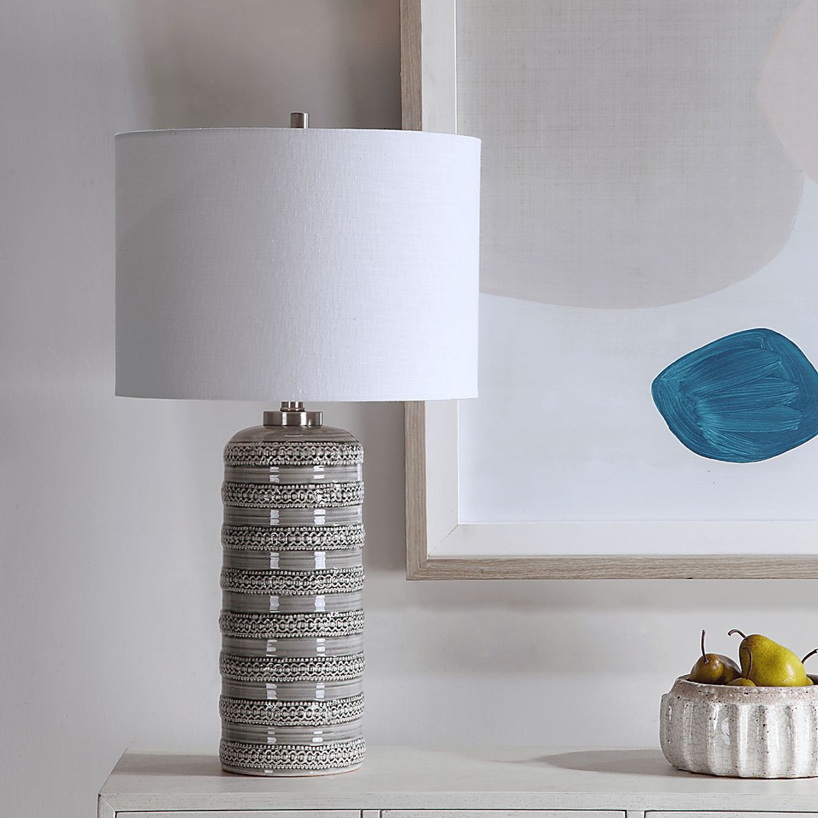 Devon Street Gray Lamp