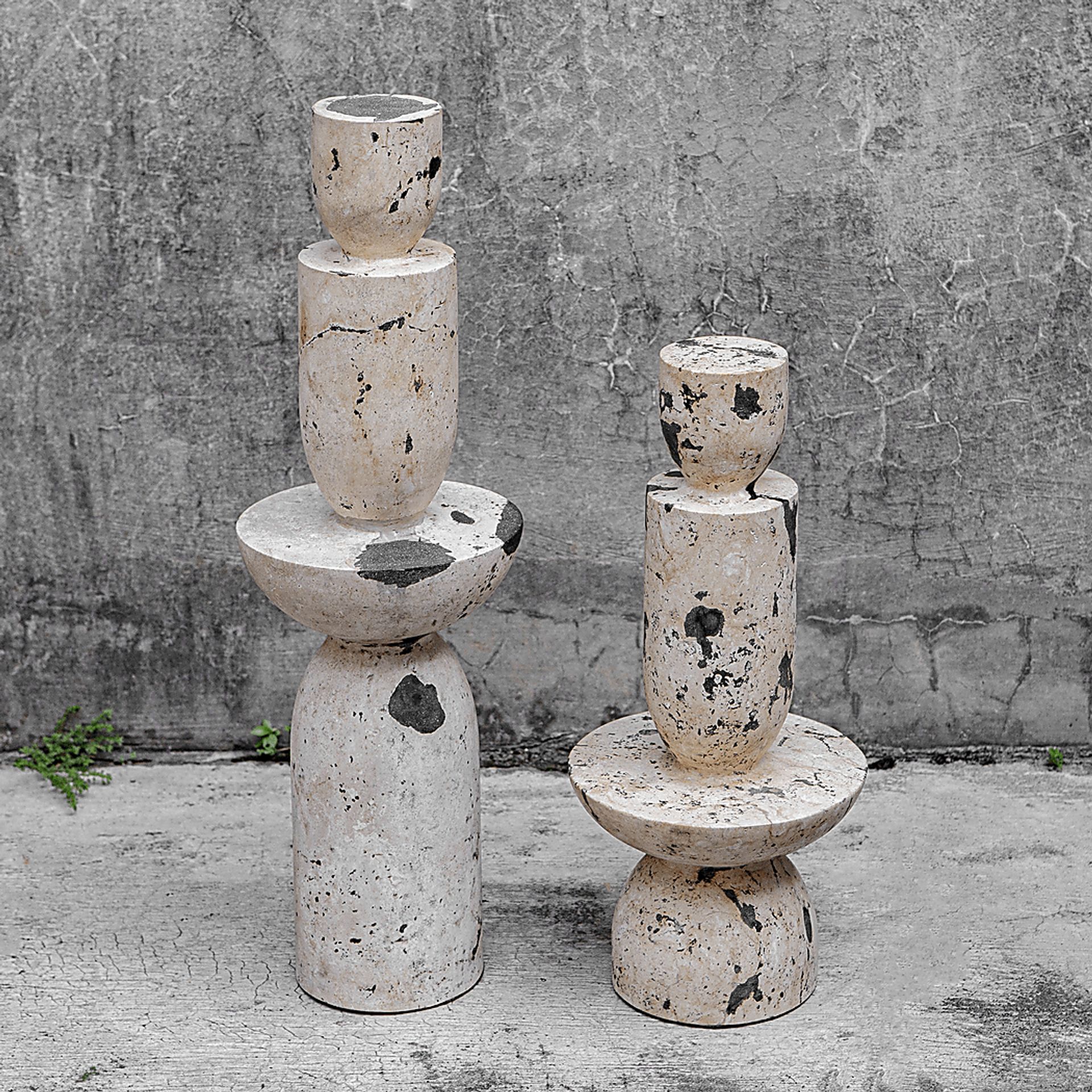 Devra White Sculpture, Set of 2 - Image 3