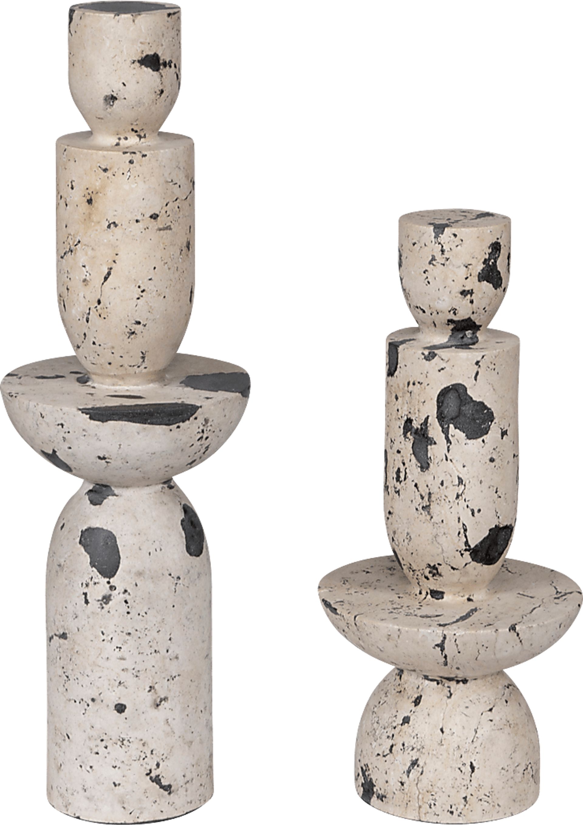 Devra White Sculpture, Set of 2 - Image 4