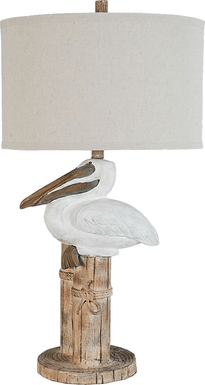 Dewey Shore White Lamp