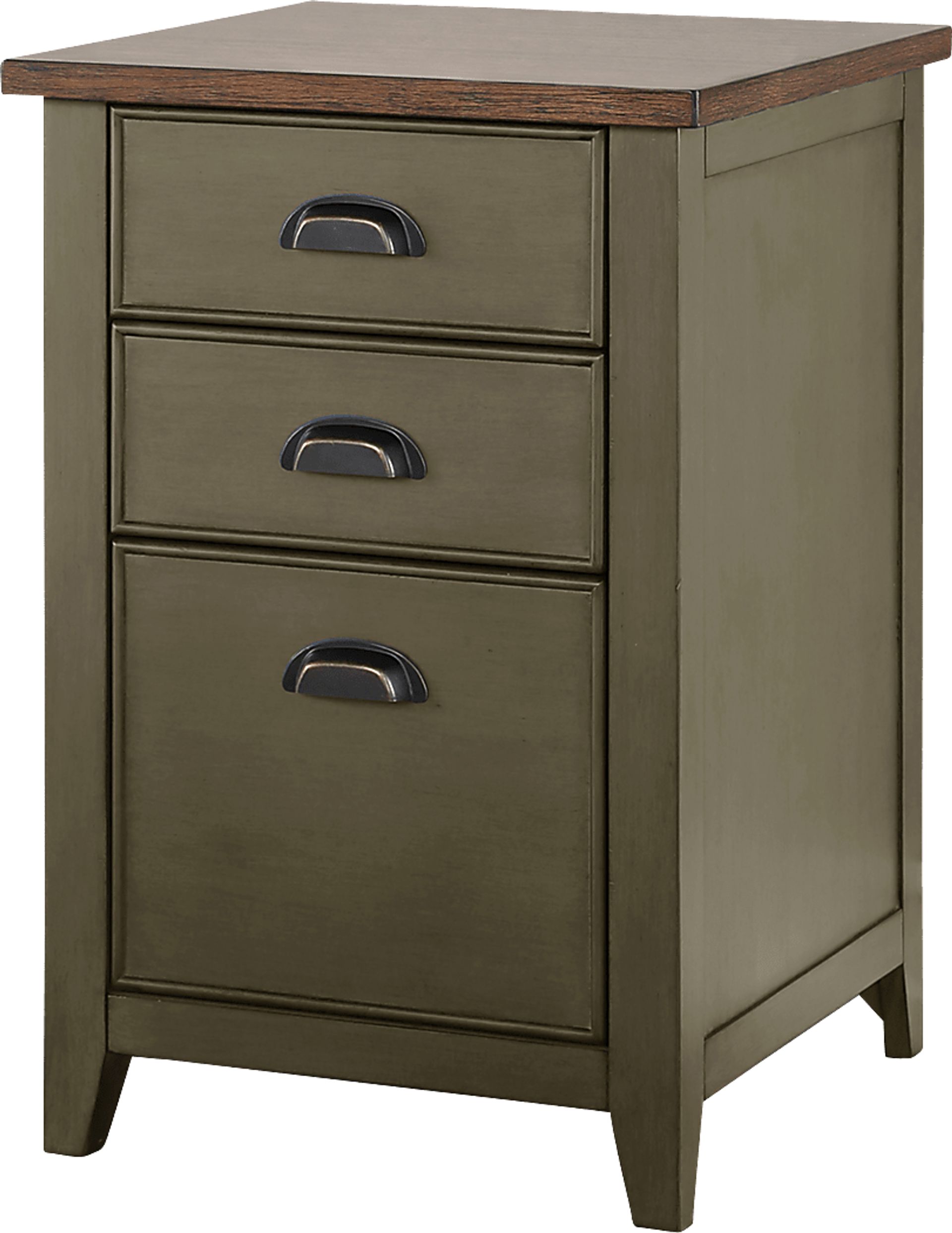 Dewgarth Green File Cabinet - Image 1