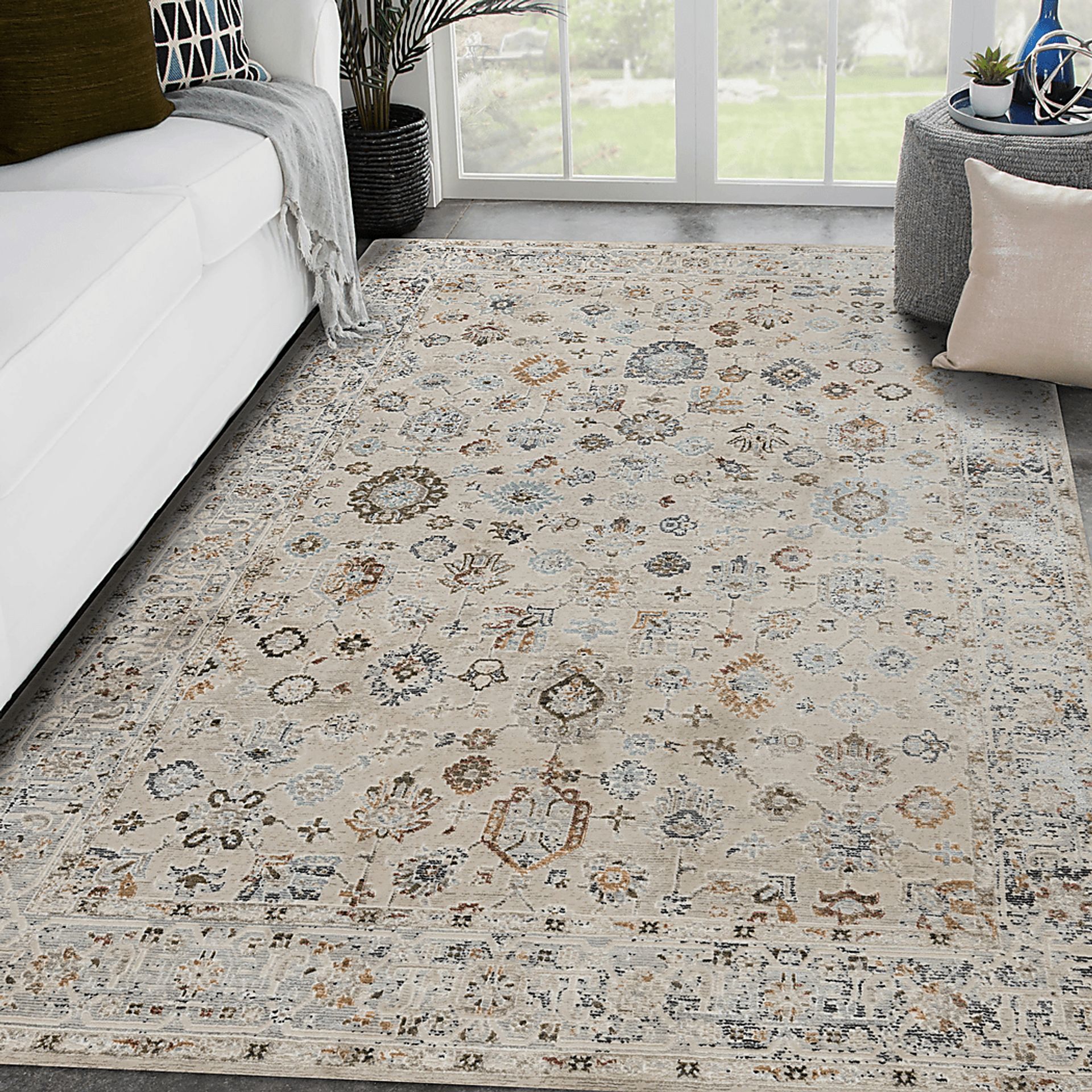 Dewmire Ivory 5'3 x 7'10 Rug - Image 2