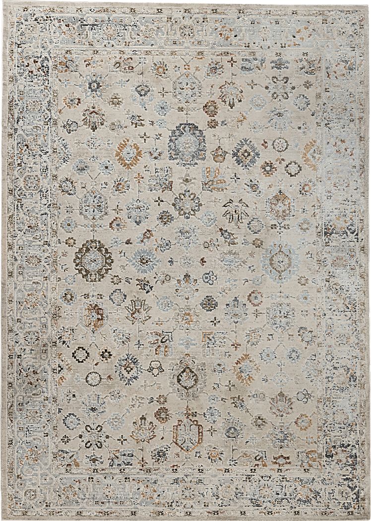 Dewmire Ivory 5'3 x 7'10 Rug