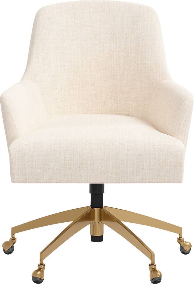Dewstreet Beige Desk Chair - Thumbnail - Image 2