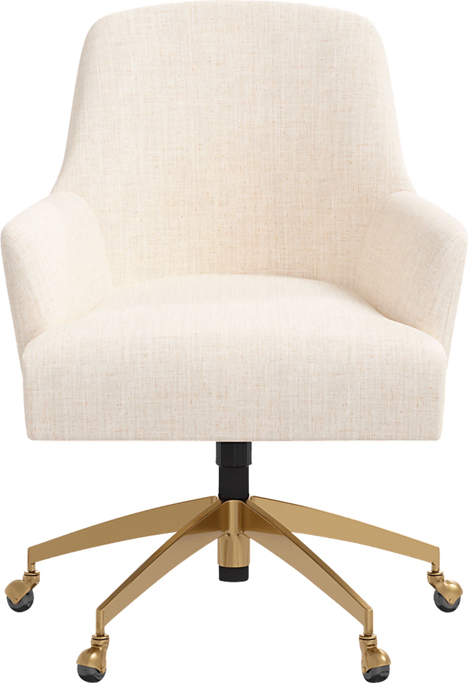 Dewstreet Beige Desk Chair - Image 2