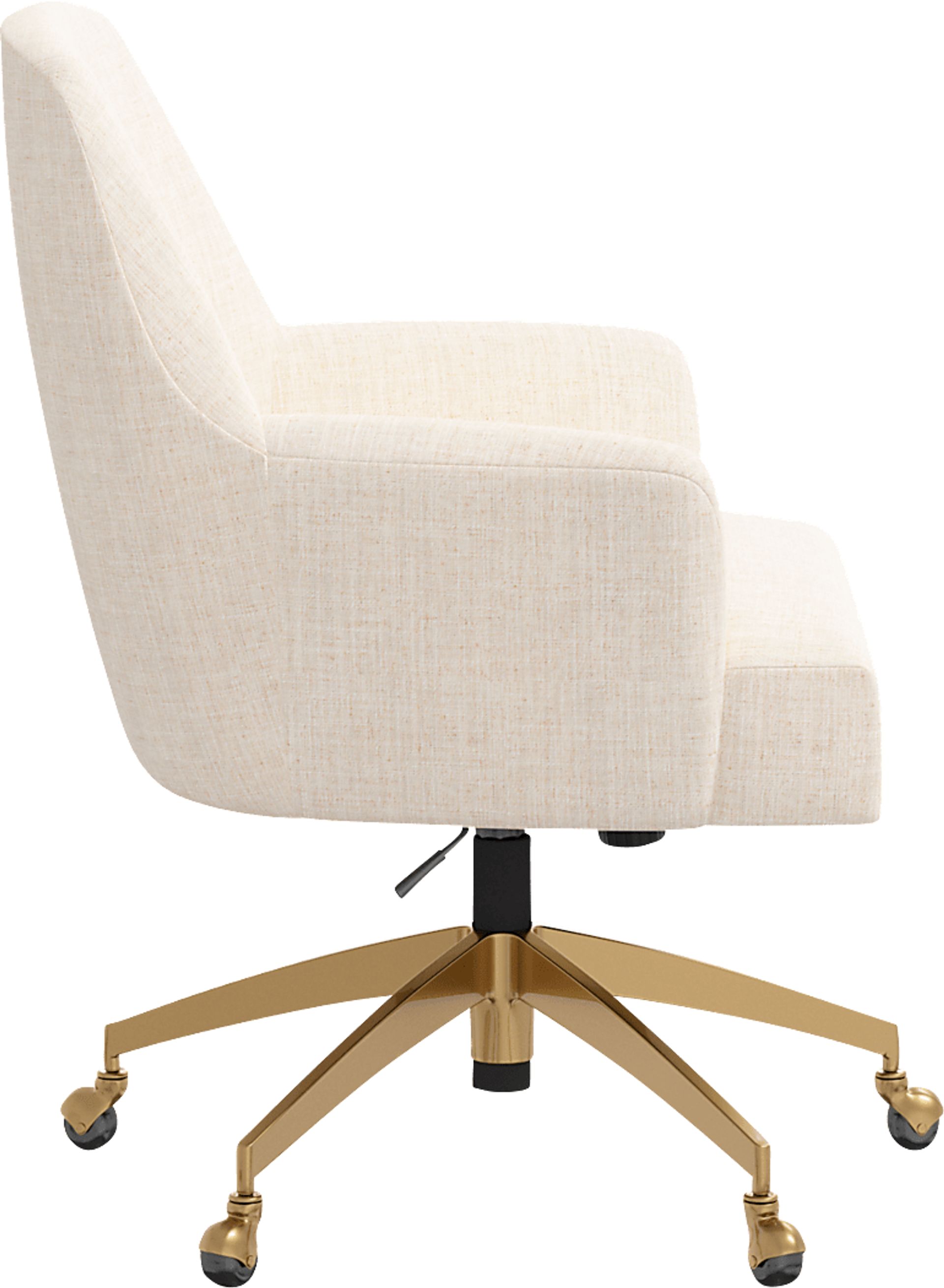 Dewstreet Beige Desk Chair - Image 3