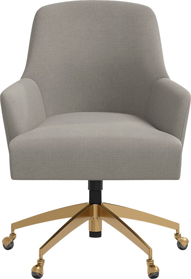 Dewstreet Gray Desk Chair - Thumbnail - Image 2