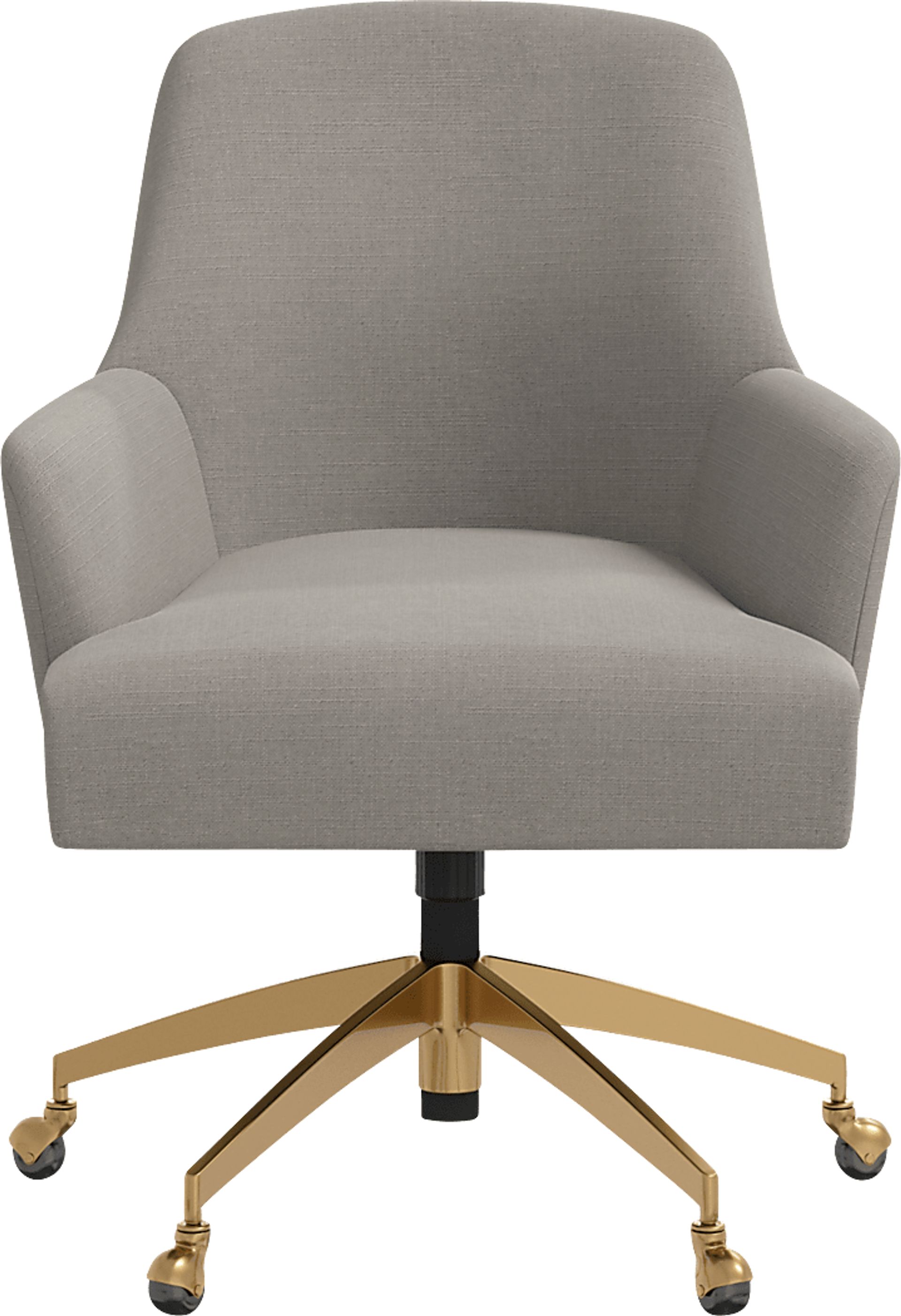Dewstreet Gray Desk Chair - Image 2