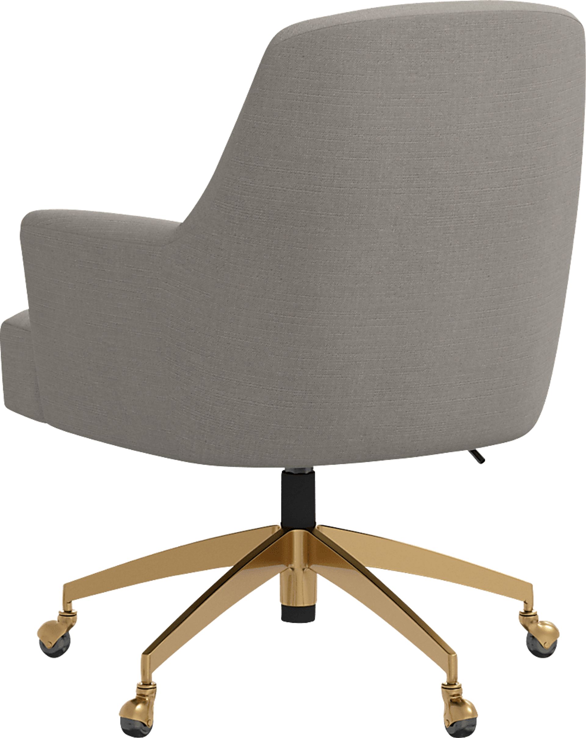 Dewstreet Gray Desk Chair - Image 4