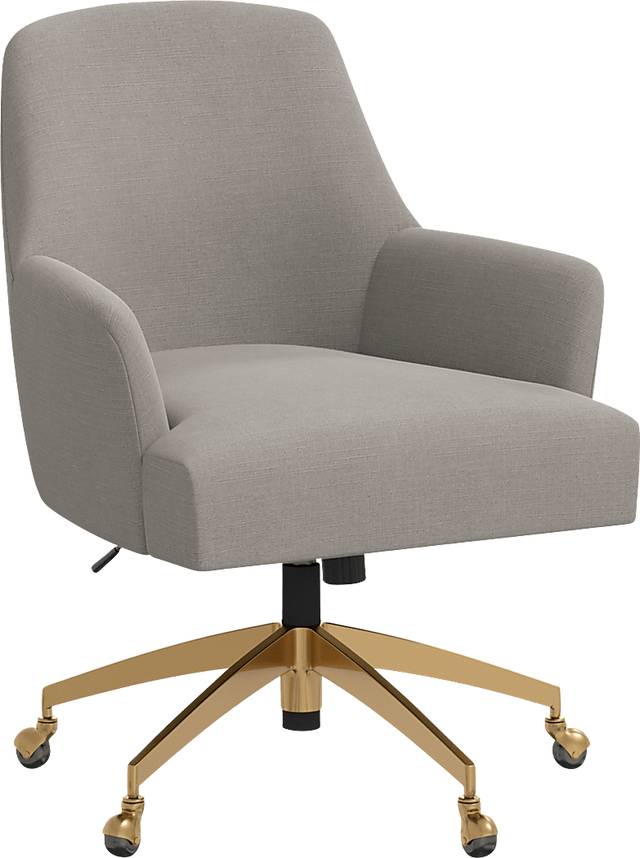 Dewstreet Gray Desk Chair - Thumbnail - Image 1