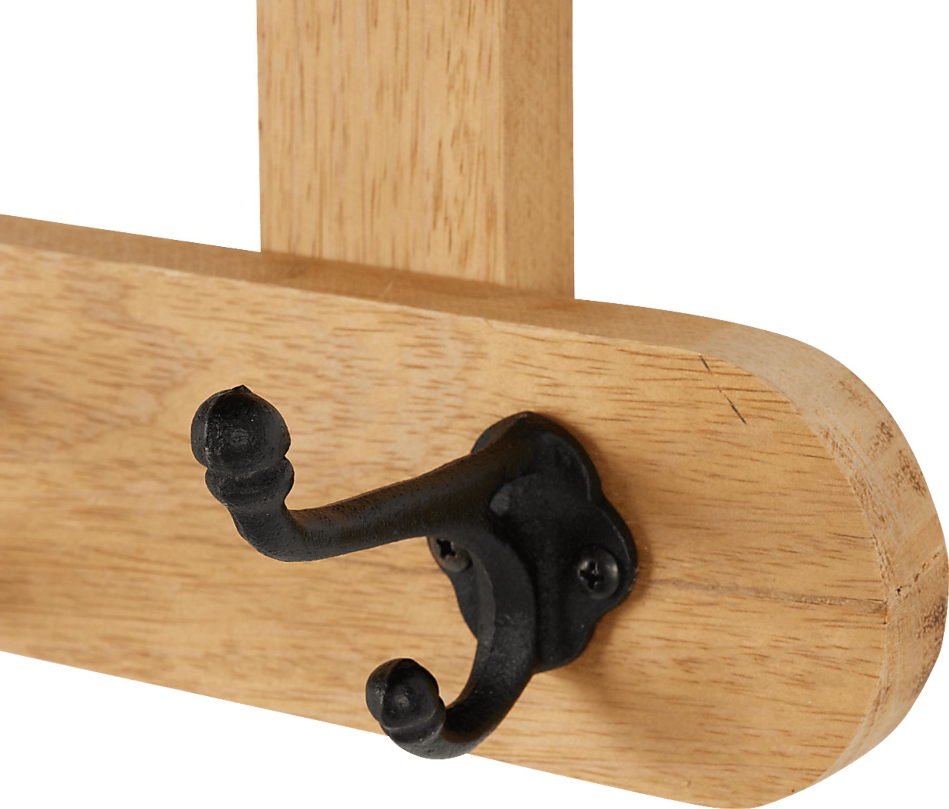 Dezza Brown Coat Hook with Shelf - Image 4