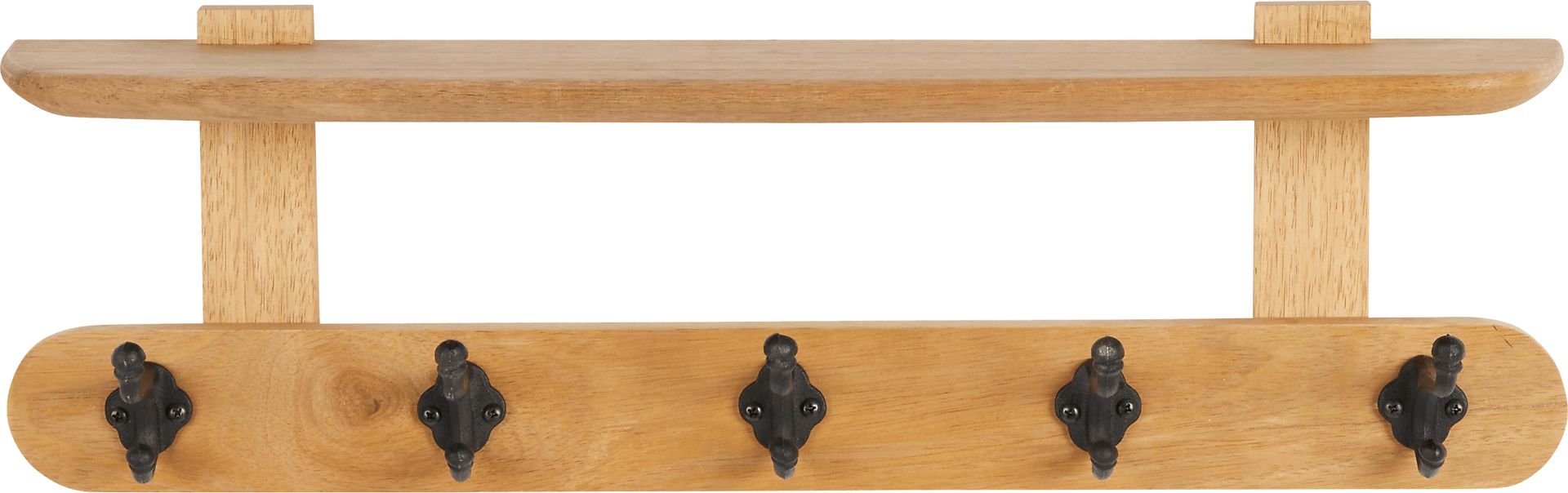 Dezza Brown Coat Hook with Shelf - Image 6