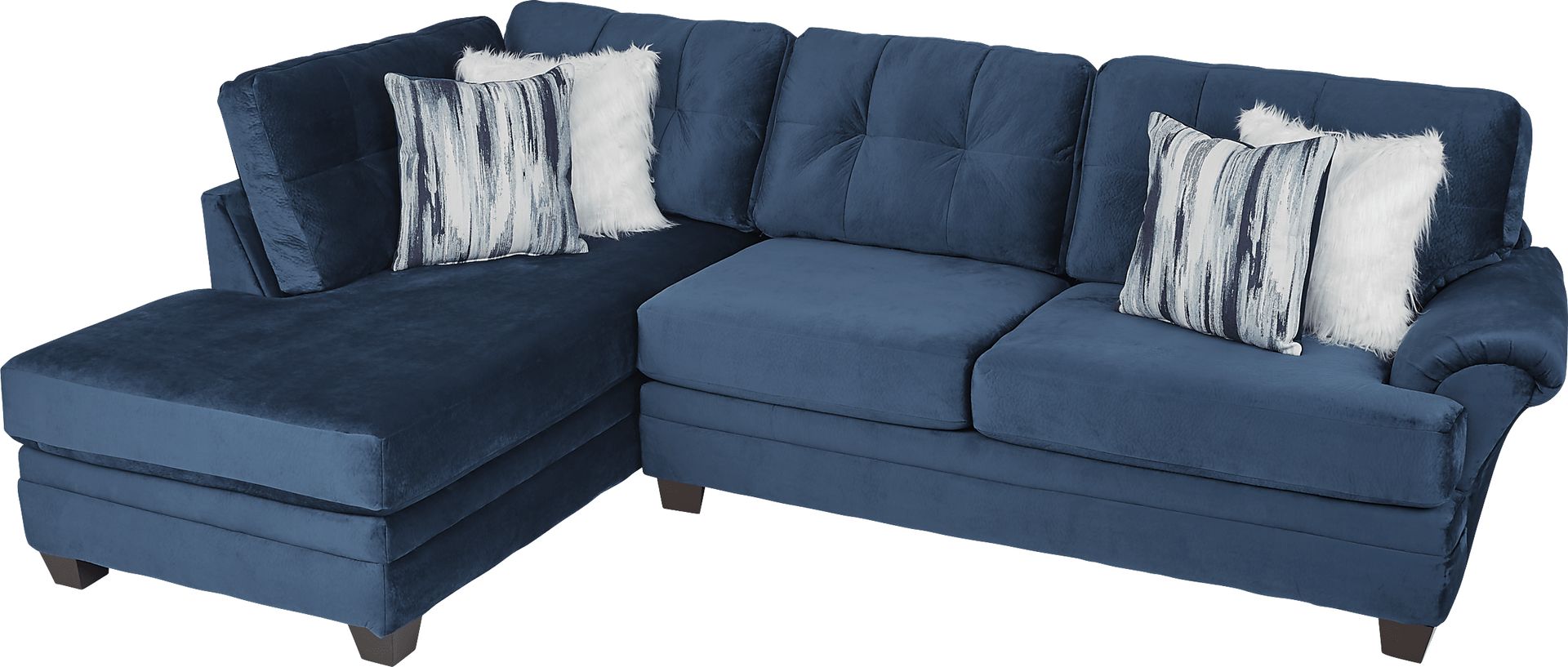 Dharma Place Blue 2 Pc Sectional - Image 3