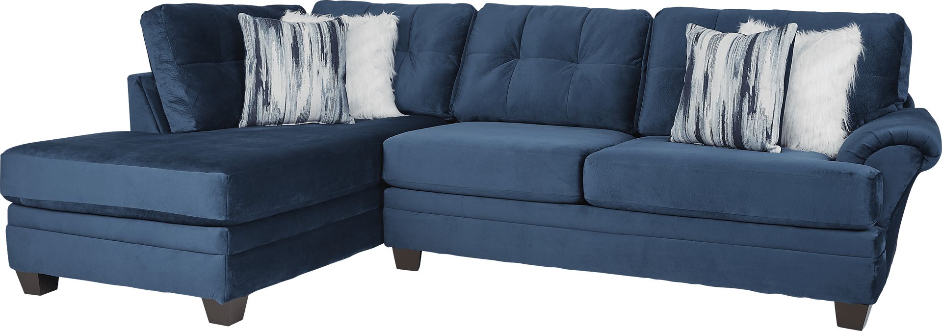 Dharma Place Blue 2 Pc Sectional - Image 1