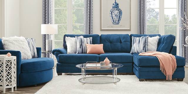 Dharma Place Blue 2 Pc Sectional - Thumbnail - Image 2