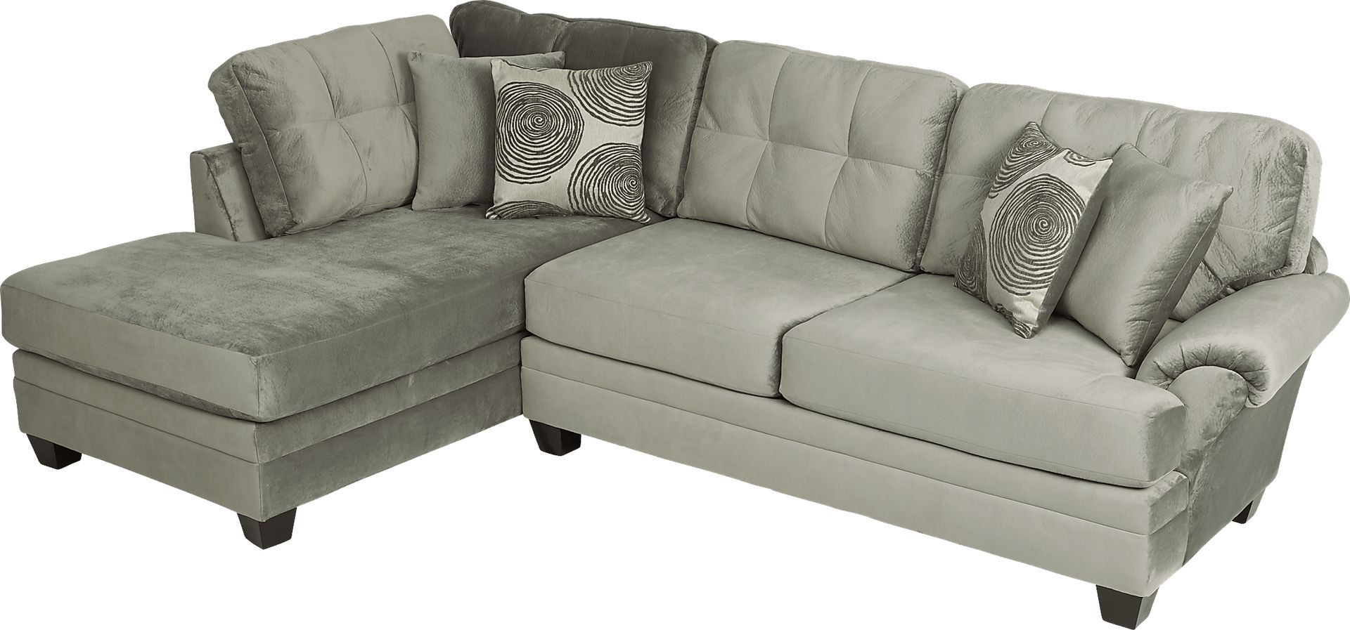 Dharma Place Gray 2 Pc Sectional - Image 3