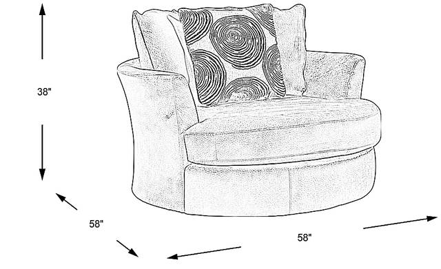 Dimension Image. Please refer to the Dimension Tab on this page for dimension details.