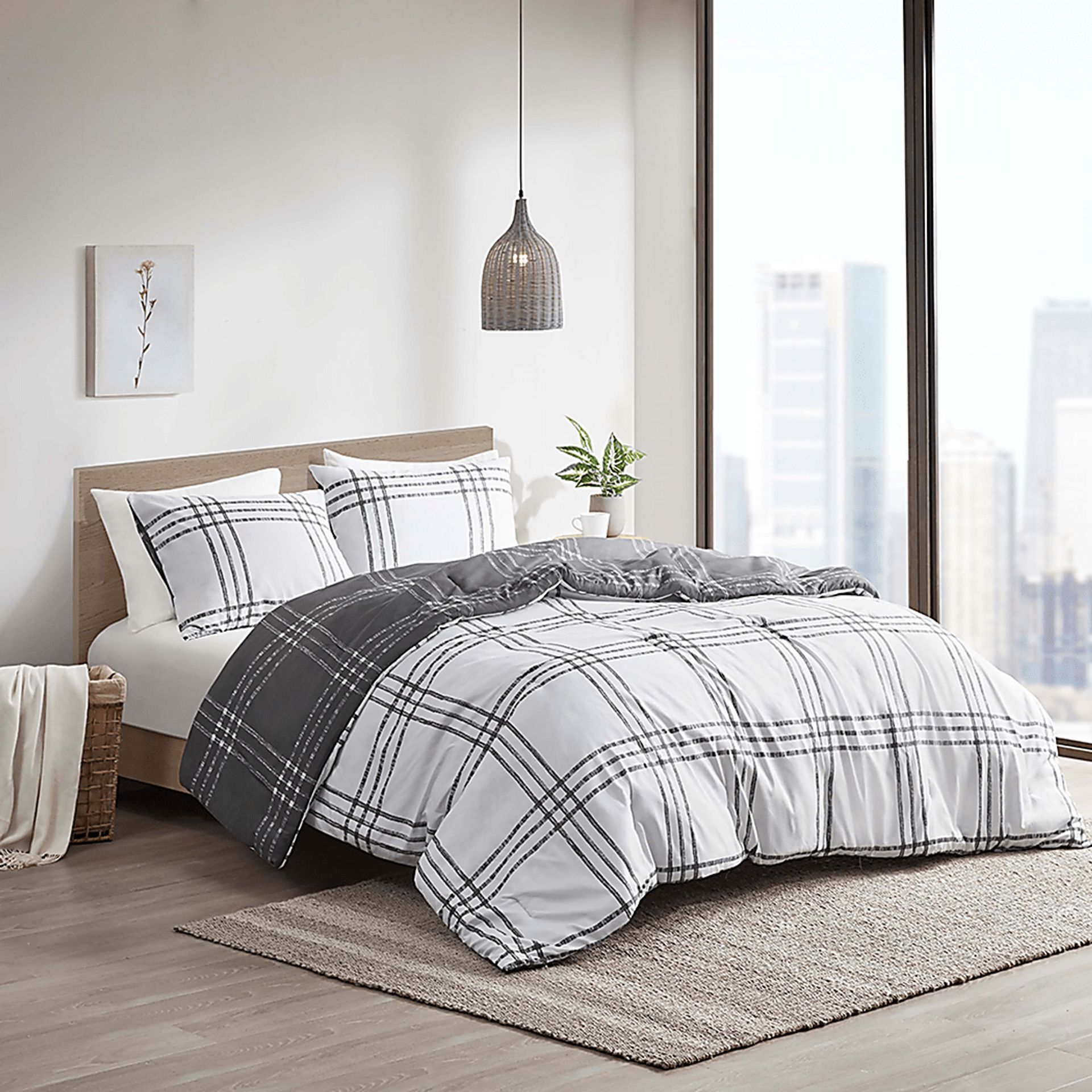 Kids Diabolo Gray Full Comforter Set - Image 2