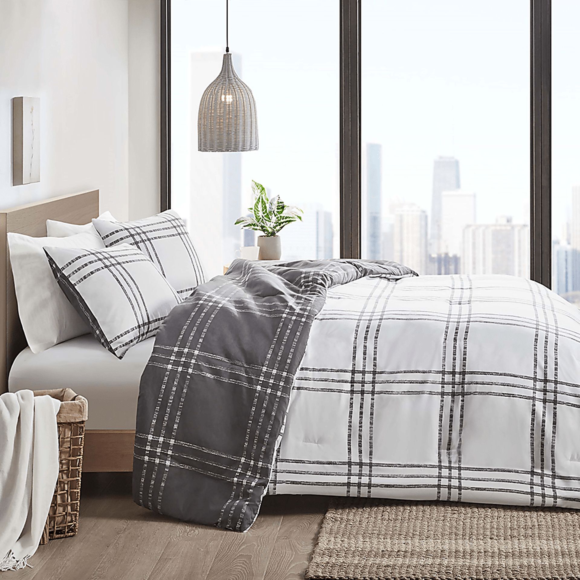 Kids Diabolo Gray Full Comforter Set - Image 5