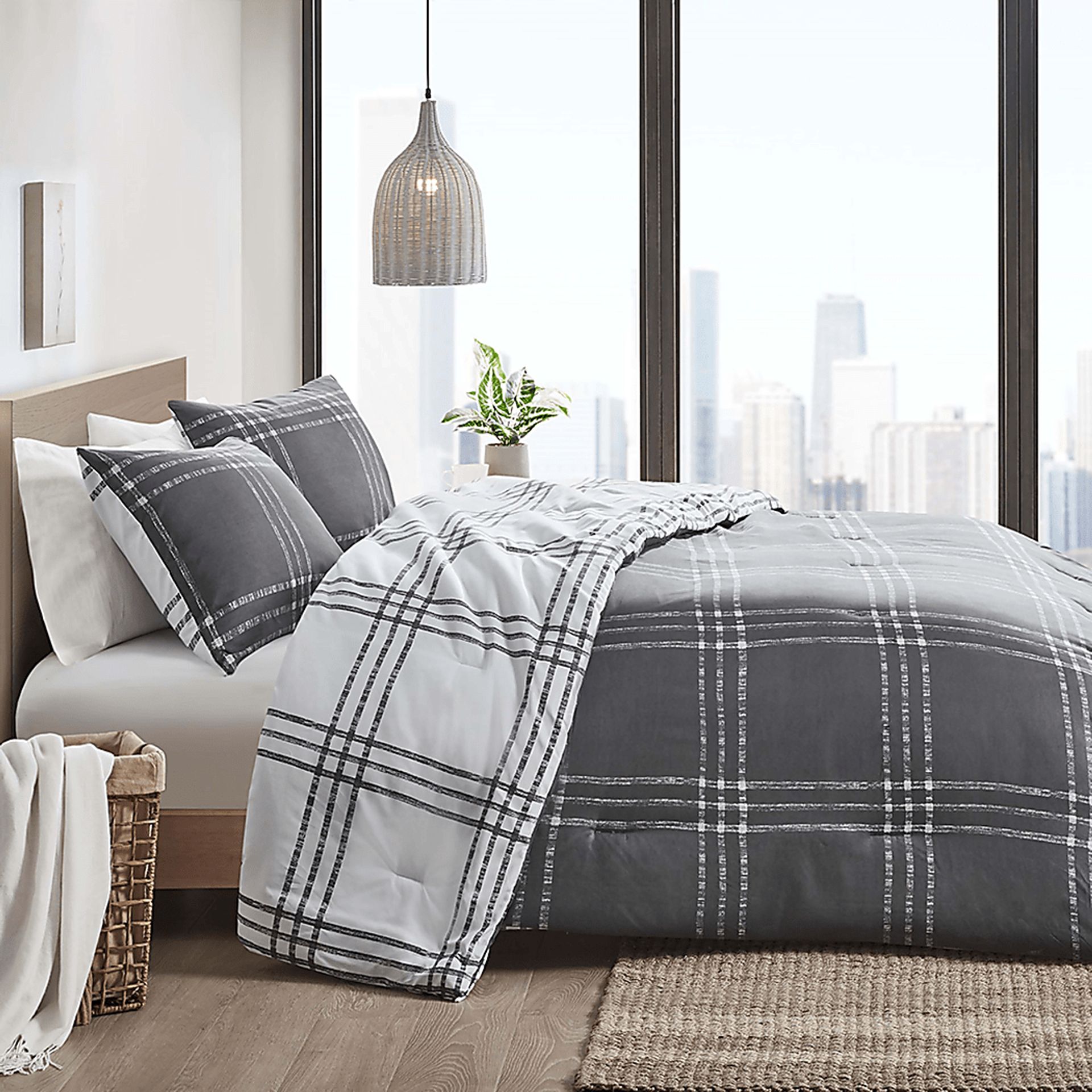 Kids Diabolo Gray Full Comforter Set - Image 6
