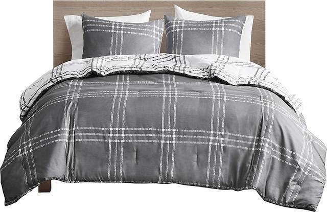 Diabolo Gray King Comforter Set - Thumbnail - Image 17