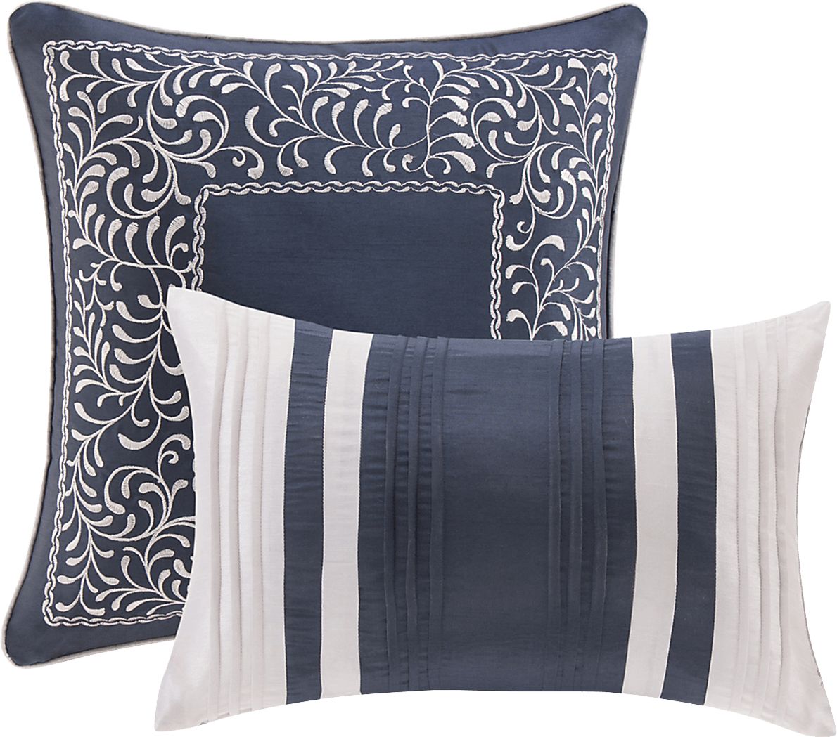 Diala Navy 8 Pc King Comforter Set