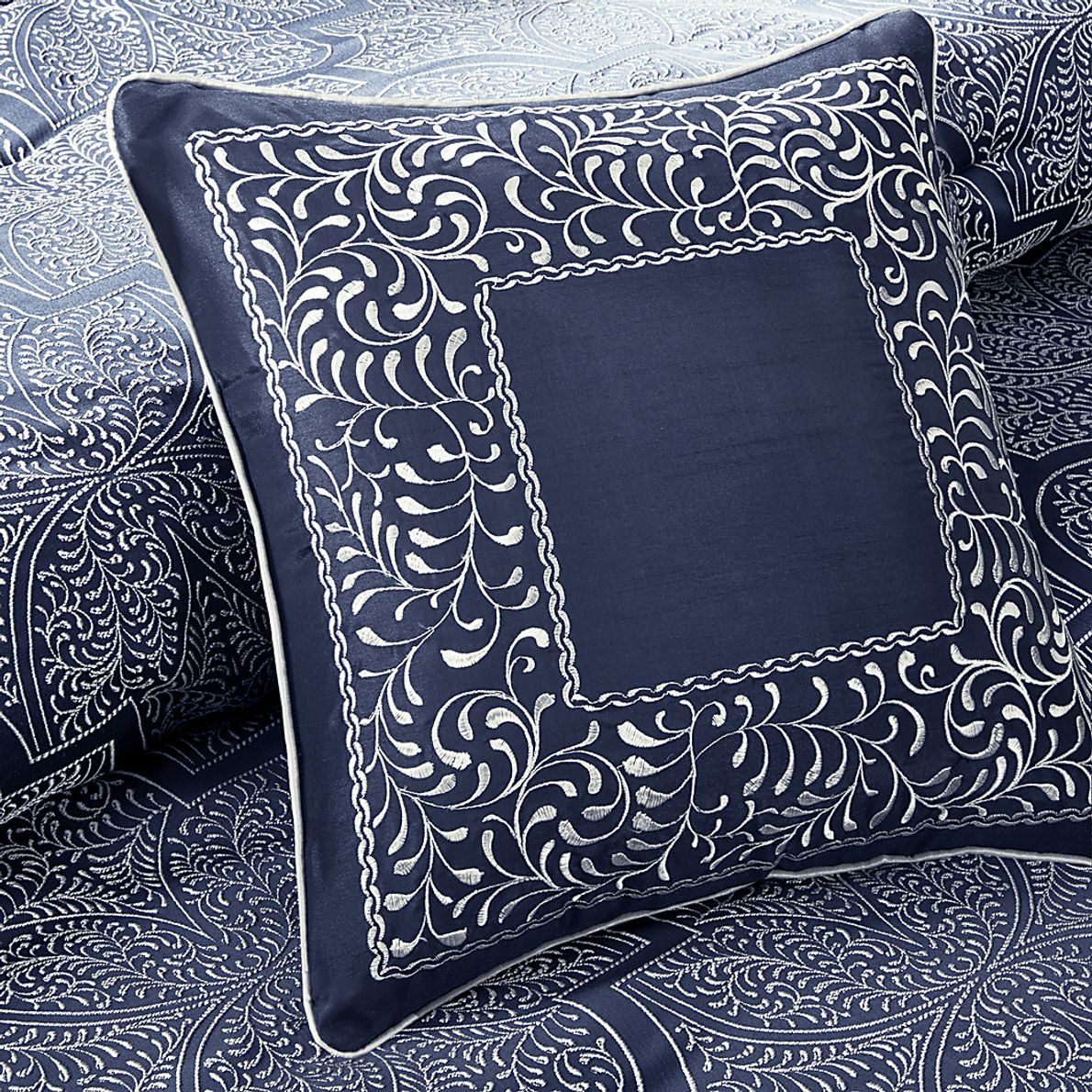 Diala Navy 8 Pc King Comforter Set
