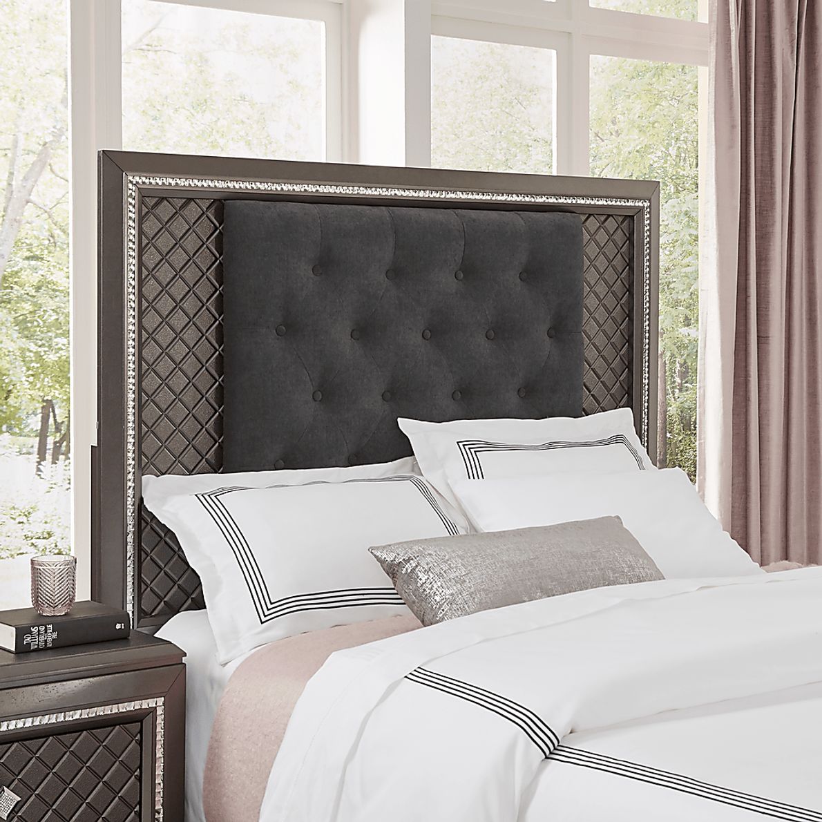 Diamond Falls Gray 7 Pc Queen Panel Bedroom Rooms To Go