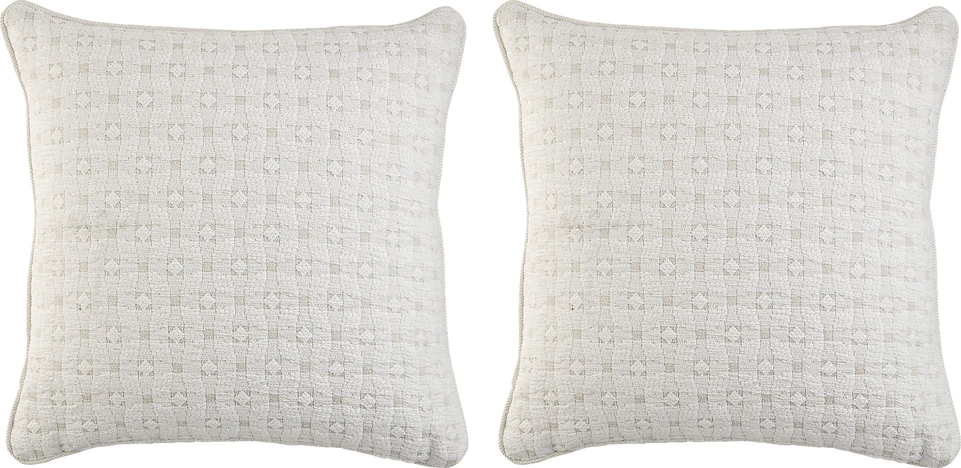 Diamond Pearl Pearl Indoor/Outdoor Accent Pillow, Set of 2 - Image 1
